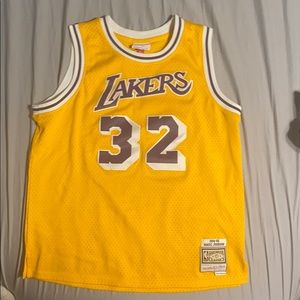 magic Johnson stitched Mitchell and ness jersey